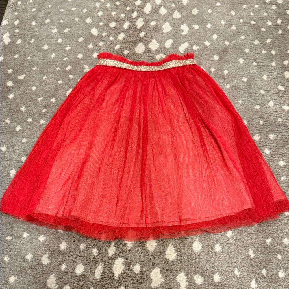 Hanna Andersson Sparkle Tulle Skirt size 110 (5)